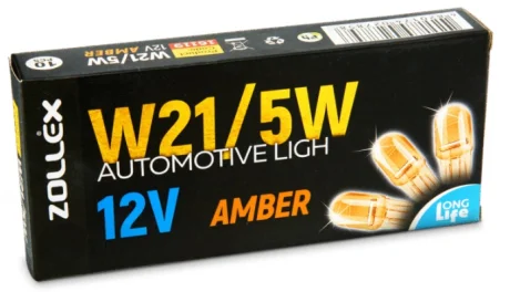Лампа автомоб. W21/5W 12V amber 16119 ZOLLEX 3975352