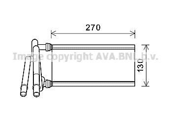 LEXUS Радіатор опалення GS 05-, IS C 09-, IS II 05- AVA TO6706