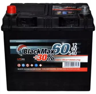 Автомобильный аккумулятор 6СТ-60Ah Аз ASIA 540A (EN) BLACKMAX B4025