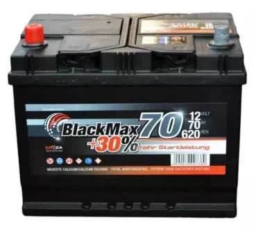 Автомобильный аккумулятор 6СТ-70Ah Аз ASIA 620A (EN) BLACKMAX B4027