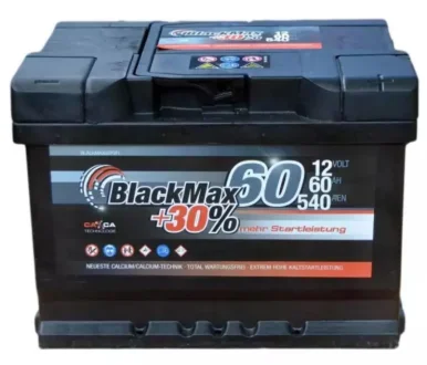 Автомобильный аккумулятор 6СТ-60Ah АзЕ 540A (EN) BLACKMAX B4004
