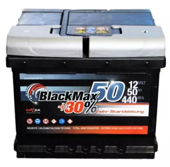 Автомобильный аккумулятор 6СТ-50Ah АзЕ 440A (EN) BLACKMAX B3004