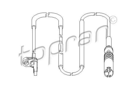 Датчик частоти обертання колеса TOPRAN 501461