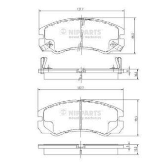 Автозапчастина NIPPARTS J3609009