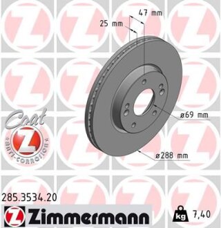 Автозапчастина ZIMMERMANN 285353420