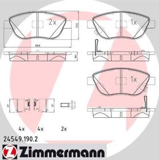 Автозапчастина ZIMMERMANN 245491902 (фото 1)