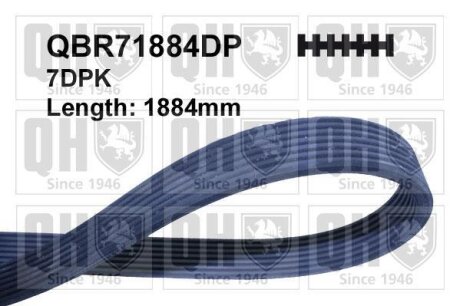 Автозапчастина QH QUINTON HAZELL QBR71884DP