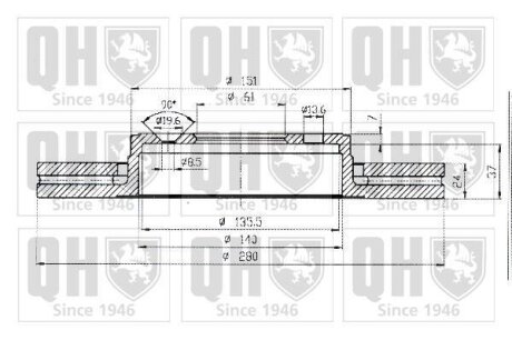 Автозапчастина QH QUINTON HAZELL BDC5143