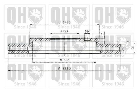 Автозапчастина QH QUINTON HAZELL BDC5145