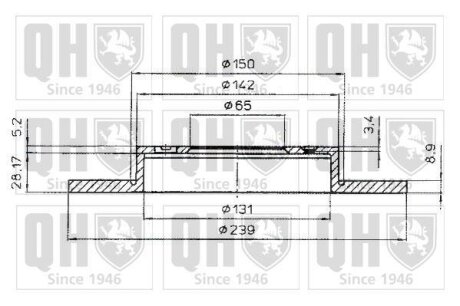 Автозапчастина QH QUINTON HAZELL BDC4763