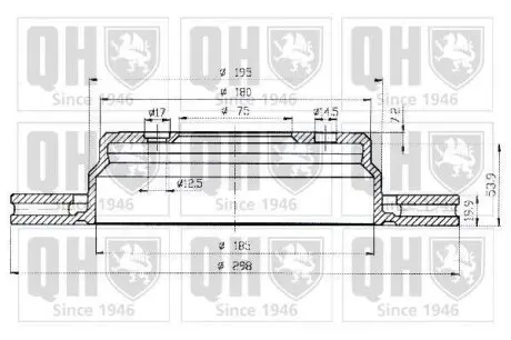 Тормозные диски QUINTON HAZELL BDC4677