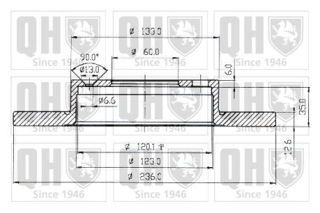 Автозапчастина QH QUINTON HAZELL BDC3388