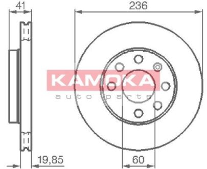 Гальмівний диск KAMOKA 103302