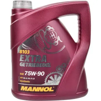 Трансмиссионное масло Extra Getriebeoel GL-4 / 5 75W-90 синтетическое 4 л MANNOL MN81034