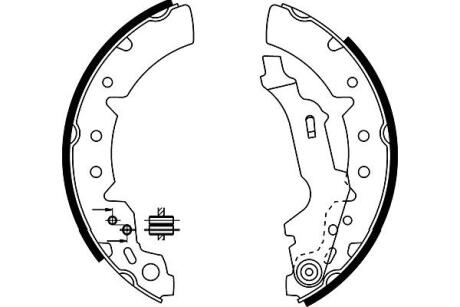 TOYOTA Гальмівні колодки барабанні Carina -97 KAVO PARTS KBS-9931