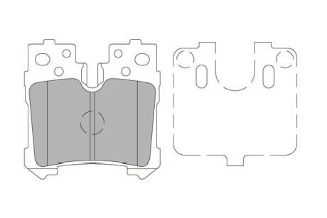 TOYOTA Гальмівні колодки задн.Lexus LS 06- KAVO PARTS KBP-9122