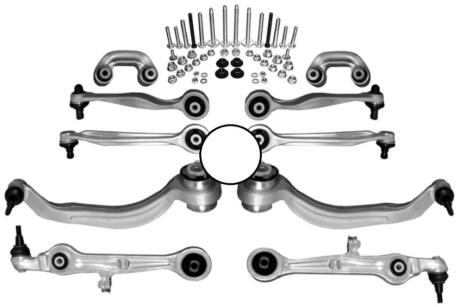 Комплект важелів передньої підвіски Audi A6 C5 Allroad 00-05 RAISO RL-804750-KIT