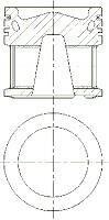 Поршень NURAL 8744060000