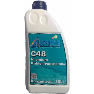 Концентрат антифриза C 48 синий 1,5 л ALPINE 1715-15