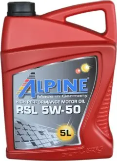 Моторна олива 5W-50 RSL 5л ALPINE 1425-5