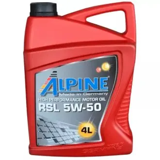 Моторна олива 5W-50 RSL 4л ALPINE 1425-4