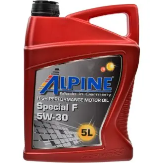 Моторное масло Special F 5W-30 синтетическое 5л ALPINE 1395-5