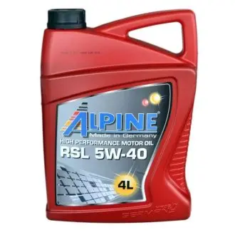 Моторное масло 5W-40 RSL 4л ALPINE 0145-4