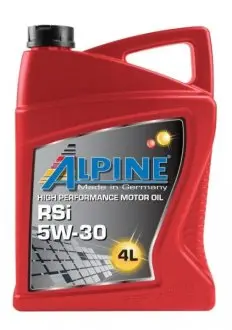 Моторна олива RSi 5W-30 синтетична 4л ALPINE 1625-4