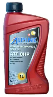 Трансмиссионное масло ATF 8HP синтетическое 1 л ALPINE 1595-1