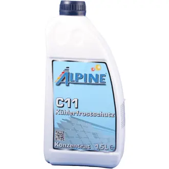 Концентрат антифриза G11 синий 1,5 л ALPINE 1145B-15