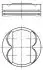 Поршень Opel Astra H/J/Insignia/Zafira 1.8 05- (81.00mm/STD) MAHLE MAHLE\KNECHT 011 PI 00105 002 (фото 1)