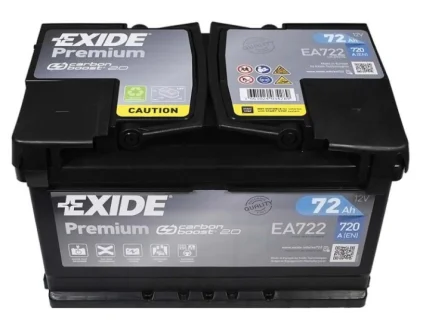 Акумулятор Premium (EA722) 72Аh 720Ah R+ EXIDE EA722WYP