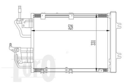 Радіатор кондиціонера Astra H 1.3/1.7/1.9 CDTI 05- LORO 037-016-0035 (фото 1)