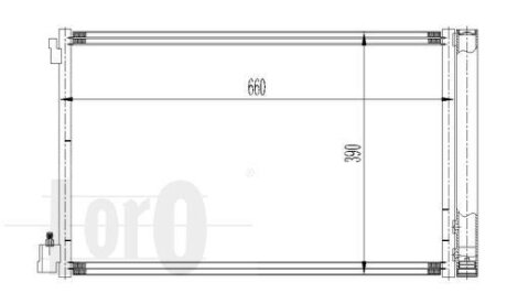 Радіатор кондиціонера Insigina A 1.6-2.8 08- LORO 037-016-0036