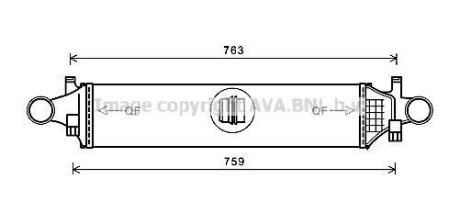 Охолоджувач наддувального повітря AVA MSA4658