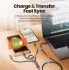 Кабель USB 3 в 1, 3,5 А, кабель для зарядки Micro USB Type C для iPhone, Huawei, Samsung, Xiaomi, 12, 13, ViVo, Oppo, кабель для передачи данных TOOCKI TXCLCMBL0G (фото 6)