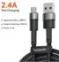 Кабель Micro USB 2,4A для быстрой зарядки микро-кабеля для передачи данных для Samsung S6 S7 Redmi Note для наушников, USB-кабель для передачи данных TOOCKI TXCMXK01 (фото 1)