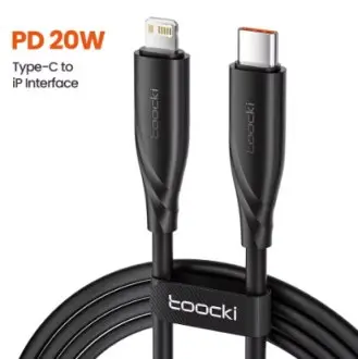 Кабель 100W 20V/5A USB-A to Type-C для быстрой зарядки 1м (TXCTL-KY01) Black TOOCKI TXCTLKY01 (фото 1)