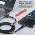 Кабель-USB типа C, 100 Вт, 6 А, кабель для быстрой зарядки для Xiaomi, Huawei P30, P40, Samsung POCO Realme Oneplus, кабель для передачи данных TOOCKI TXCTHY01 (фото 4)