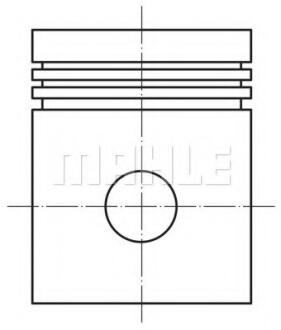 Поршень Opel Astra G/H/Vectra B/C 1.8 16V 95-05 (81.00mm/+0.50) MAHLE MAHLE\KNECHT 012 02 01