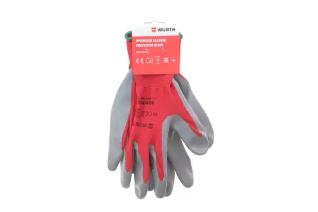 Рукавиці захисні з нітриловим покриттям RED NITRILE (Т.11) WURTH 0899403111