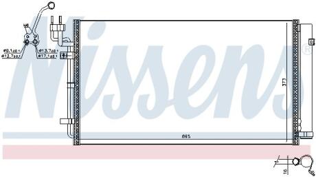 Радіатор кондиціонера NISSENS 941121