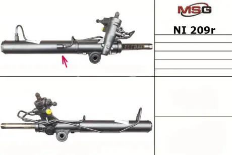 Рульова рейка з ГУР відновлена Nissan Murano 02-08 Rebuilding MSG NI209R
