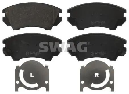 Гальмівні колодки, дискове гальмо (набір) SWAG 40916892