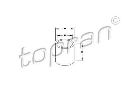 Втулка, вал стартера TOPRAN 101941