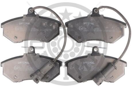 Колодки гальмівні (передні) Audi 80/90/100/200 77-96/VW Corrado 88-95 OPTIMAL BP09338