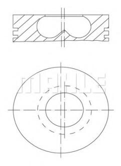 Поршень MAHLE MAHLE\KNECHT 0070400 (фото 1)