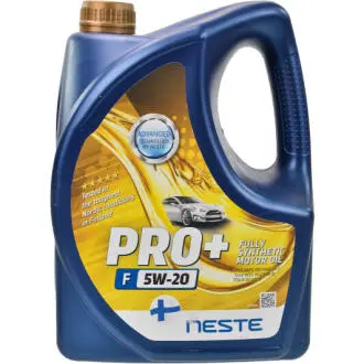 Моторное масло Pro+ F 5W-20 синтетическое 4 л NESTE СТ-00090620
