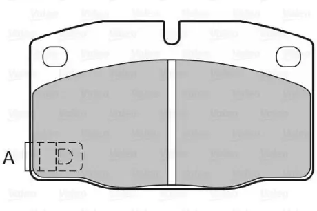 Гальмівні колодки OPEL CORSA/VECTRA VALEO 598333
