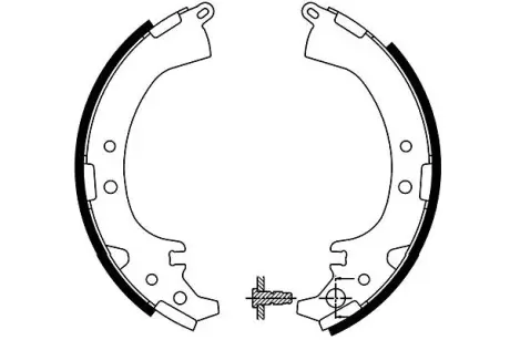 Колодки гальмівні (задні) Toyota Rav4 1.8/2.0i 4WD 94-05 (барабанні) (228.6x40) KAVO PARTS KBS9930